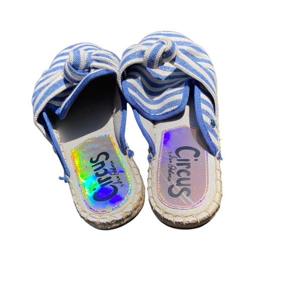 Circus by Sam Edelman Blue and White Knotted Espadrilles - Picture 3 of 5